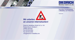 Desktop Screenshot of diedrich-metallbau.de